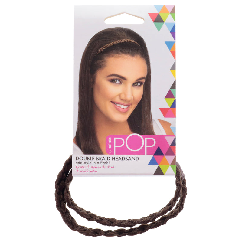 Hairdo Pop Double Braid Headband - R10 Chestnut by Hairdo for Women - 1 Pc Hair Band