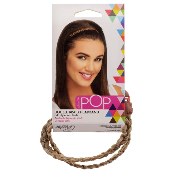 Hairdo Pop Double Braid Headband - R14 88H Golden Wheat by Hairdo for Women - 1 Pc Hair Band