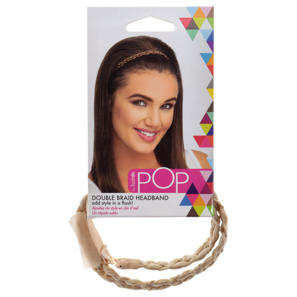 Hairdo Pop Double Braid Headband - R22 Swedish Blonde by Hairdo for Women - 1 Pc Hair Band