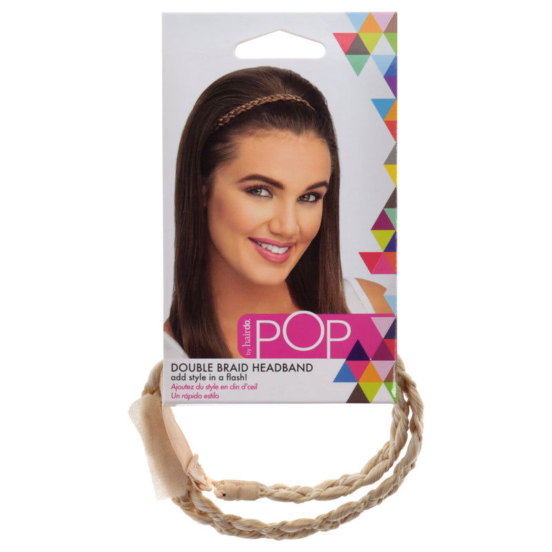 Hairdo Pop Double Braid Headband - R22 Swedish Blonde by Hairdo for Women - 1 Pc Hair Band