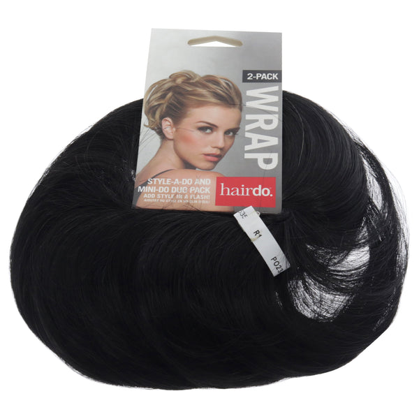 Hairdo Style-a-do And Mini-do Duo Pack - R1 Black by Hairdo for Women - 2 Pc Hair Wrap