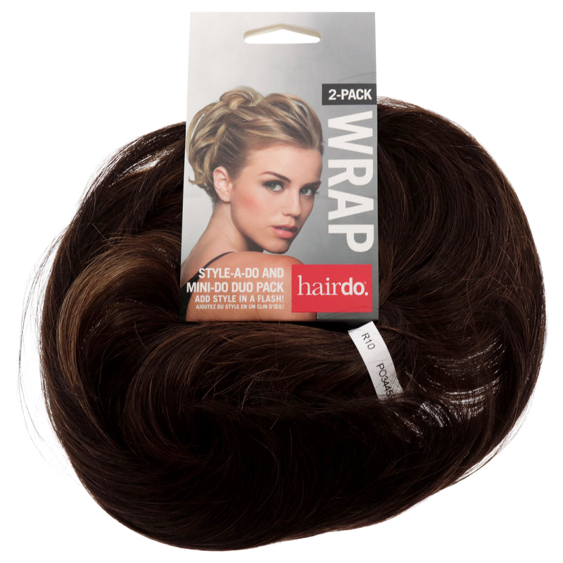 Hairdo Style-a-do And Mini-do Duo Pack - R10 Chestnut Light Brown by Hairdo for Women - 2 Pc Hair Wrap