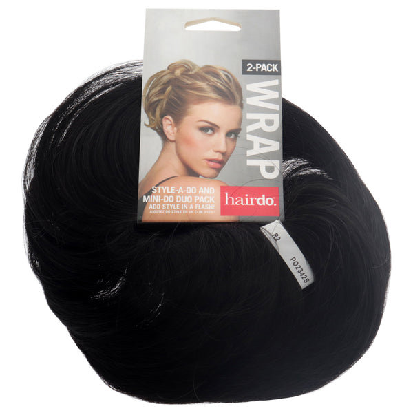 Hairdo Style-a-do And Mini-do Duo Pack - R2 Ebony by Hairdo for Women - 2 Pc Hair Wrap