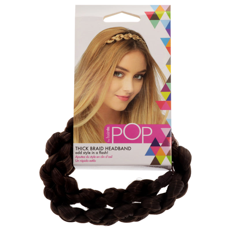 Hairdo Pop Thick Braid Headband - R10 Chestnut by Hairdo for Women - 1 Pc Hair Band