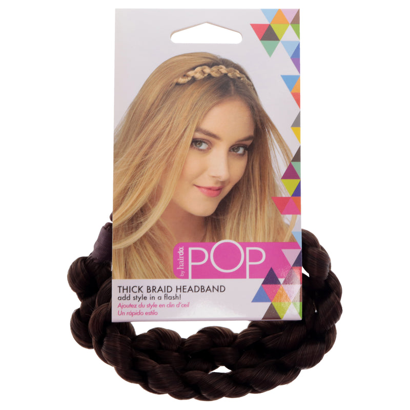 Hairdo Pop Thick Braid Headband - R6 30H Chocolate Copper by Hairdo for Women - 1 Pc Hair Band