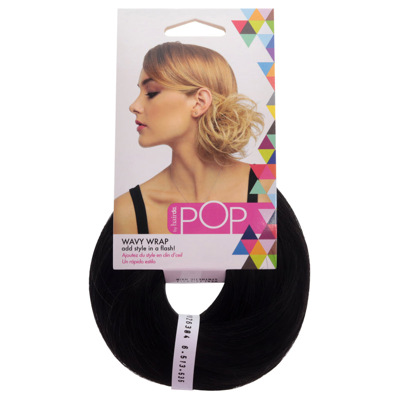 Hairdo Pop Wavy Wrap - R2 Ebony by Hairdo for Women - 1 Pc Hair Wrap