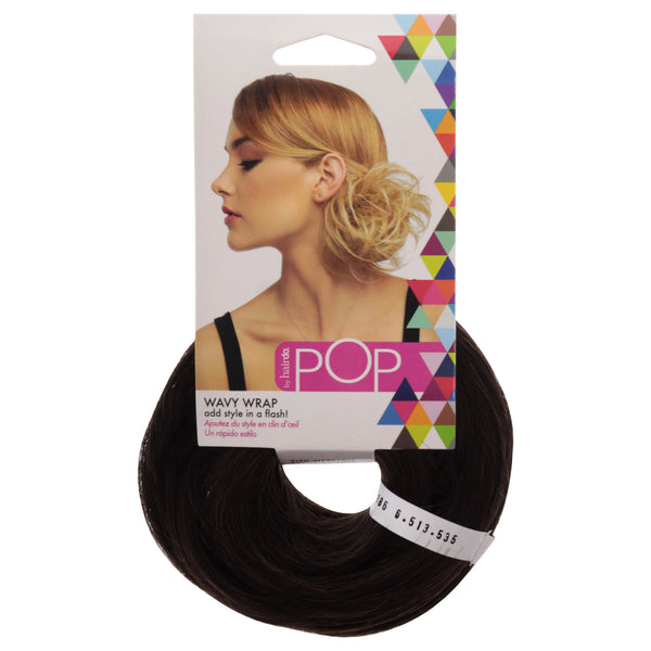 Hairdo Pop Wavy Wrap - R6 Dark Chocolate by Hairdo for Women - 1 Pc Hair Wrap