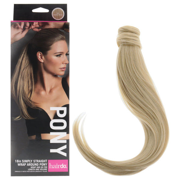 Hairdo Simply Straight Wrap Around Pony - R22 Swedish Blonde Platinum by Hairdo for Women - 18 Inch Hair Extension