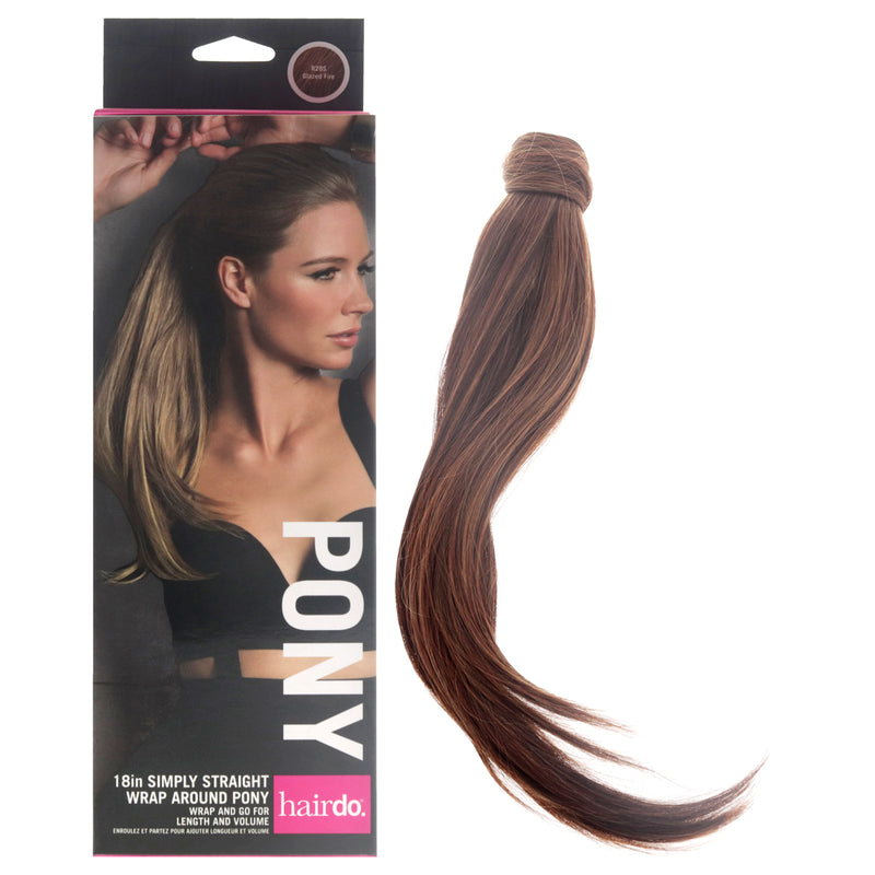 Hairdo Simply Straight Pony - R28S Glazed Fire by Hairdo for Women - 18 Inch Hair Extension