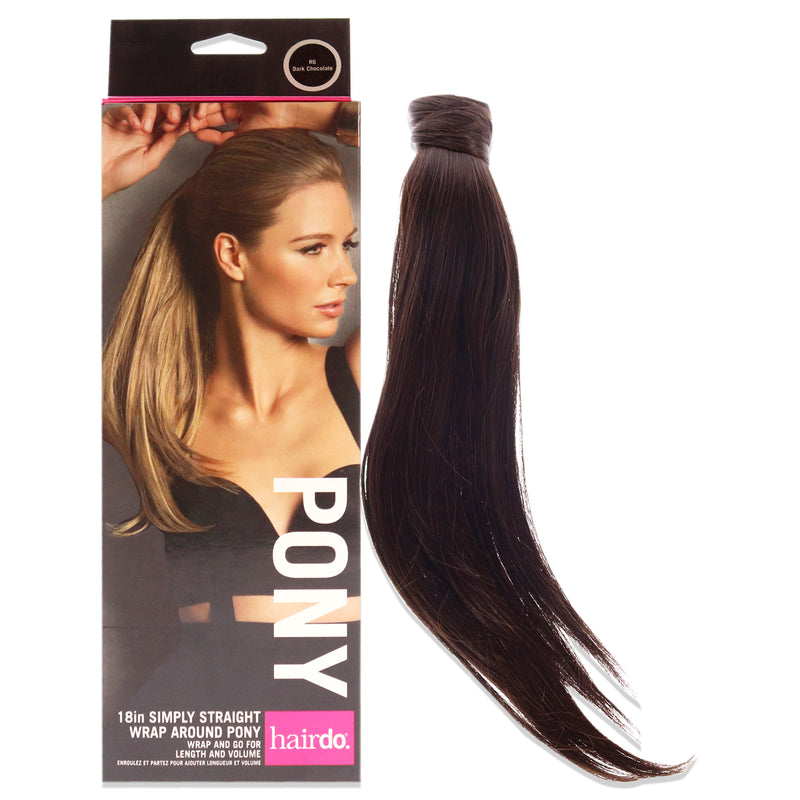 Hairdo Simply Straight Pony - R6 Dark Chocolate by Hairdo for Women - 18 Inch Hair Extension