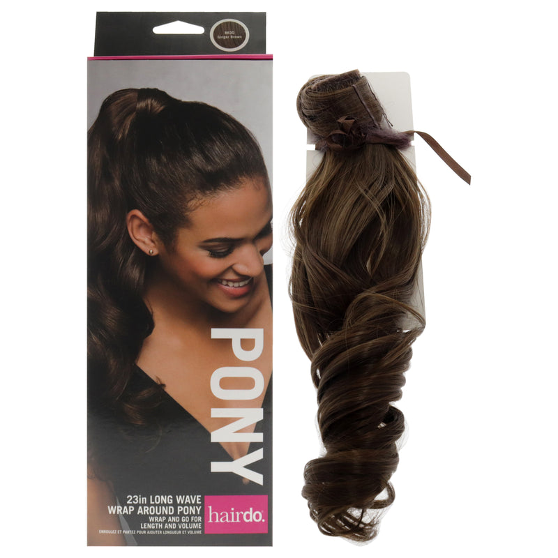 Hairdo Wave Wrap Around Pony - R830 Ginger Brown by Hairdo for Women - 23 Inch Hair Extension