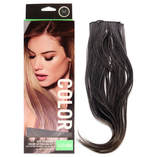 Hairdo Straight Color Extension Kit - Chrome Mist by Hairdo for Women - 6 x 23 Inch Hair Extension