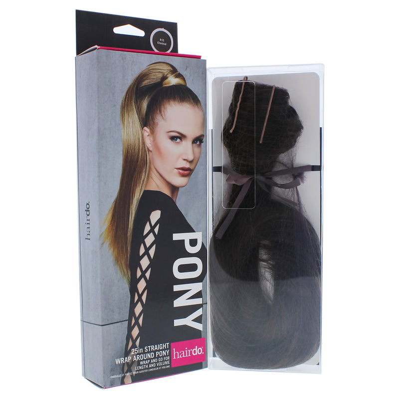 Hairdo Straight Wrap Around Pony - R10 Chestnut by Hairdo for Women - 25 Inch Hair Extension