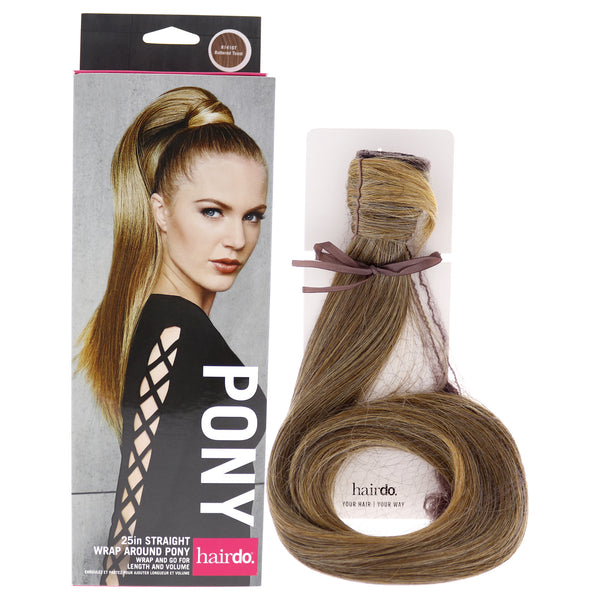Hairdo Straight Wrap Around Pony - R1416T Buttered Toast by Hairdo for Women - 25 Inch Hair Extension