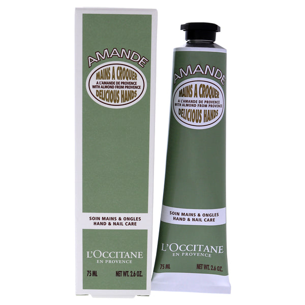 L'Occitane Almond Delicious Hands Cream by LOccitane for Unisex - 2.6 oz Cream