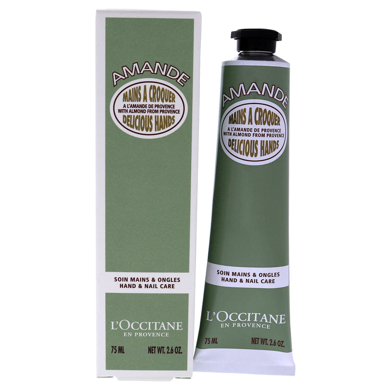 L'Occitane Almond Delicious Hands Cream by LOccitane for Unisex - 2.6 oz Cream