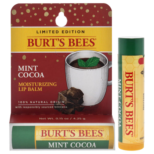 Burt's Bees Mint Cocoa Moisturizing Lip Balm Blister by Burts Bees for Unisex - 0.15 oz Lip Balm