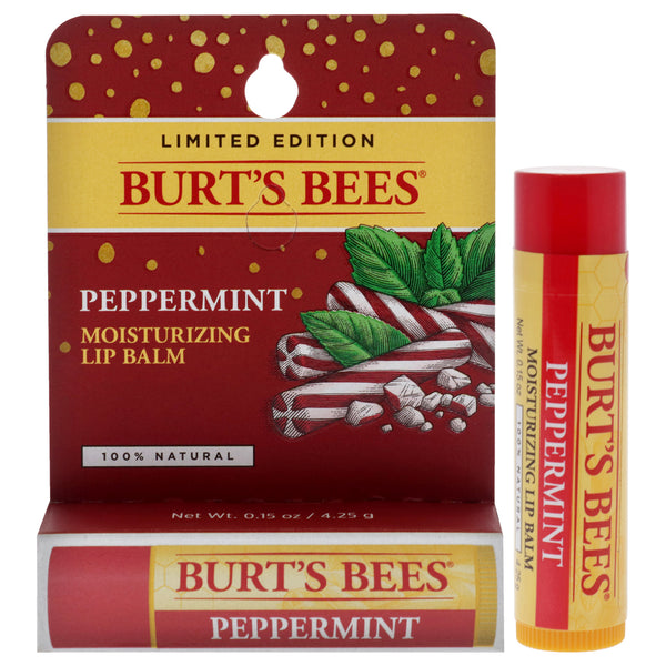 Burt's Bees Peppermint Moisturizing Lip Balm Blister by Burts Bees for Unisex - 0.15 oz Lip Balm