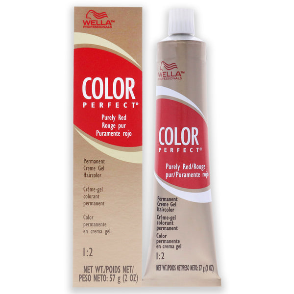 Wella Color Charm Permanent Hair Color Gel - 5 RR Level 5 Pure Red by Wella for Unisex - 2 oz Hair Color