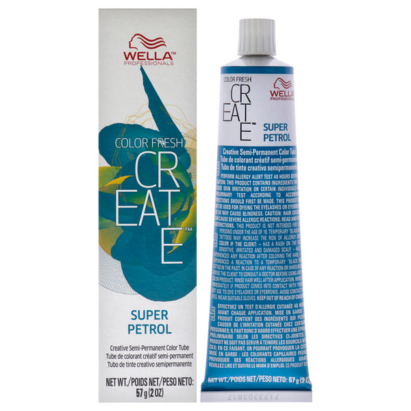 Wella Color Fresh Create Semi-Permanent Color - Super Petrol by Wella for Unisex - 2 oz Hair Color