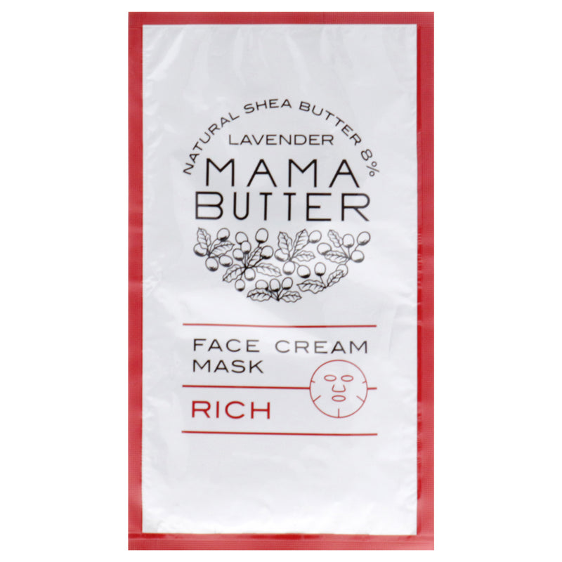 Mama Butter Face Cream Mask - Rich by Mama Butter for Women - 1 Pc Mask