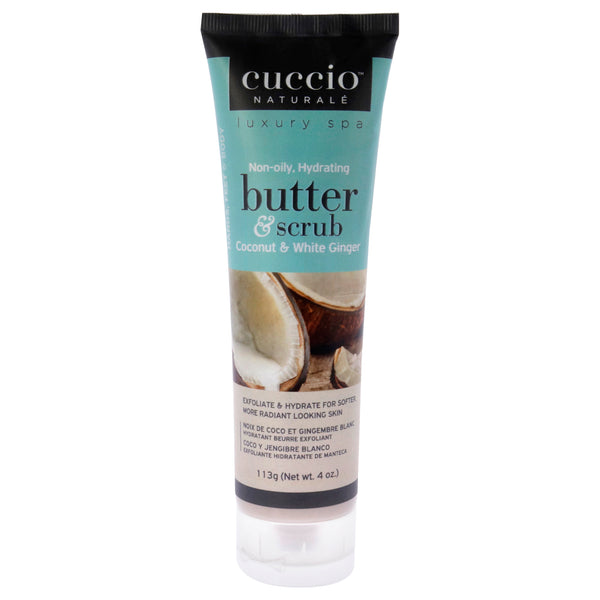 Cuccio Naturale Butter and Scrub - Coconut and White Ginger by Cuccio Naturale for Unisex - 4 oz Scrub