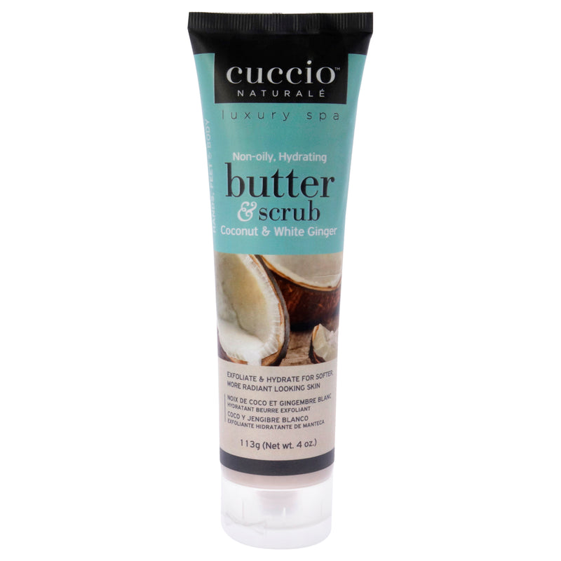 Cuccio Naturale Butter and Scrub - Coconut and White Ginger by Cuccio Naturale for Unisex - 4 oz Scrub