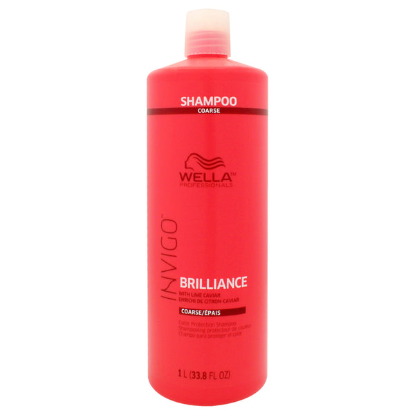 Wella Invigo Brilliance Shampoo For Coarse Hair by Wella for Unisex - 33.8 oz Shampoo