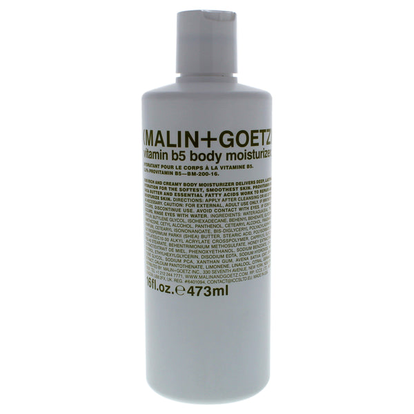 MALIN+GOETZ Vitamin B5 Body Moisturizer by Malin + Goetz for Unisex - 16 oz Body Lotion