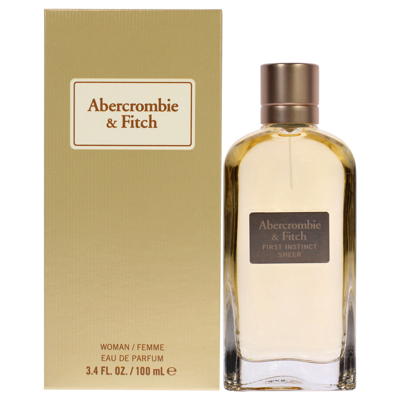 Abercrombie & Fitch First Instinct Sheer by Abercrombie and Fitch for Women - 3.4 oz EDP Spray