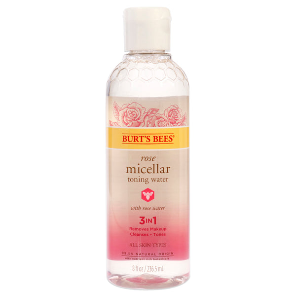 Burt's Bees Rose Micellar Toning Water by Burts Bees for Women - 8 oz Toner
