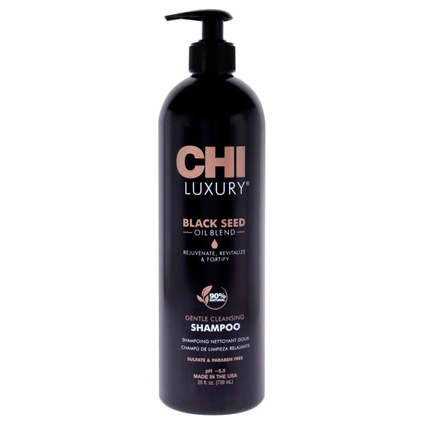 CHI Luxury Black Seed Oil Gentle Cleansing Shampoo by CHI for Unisex - 25 oz Shampoo