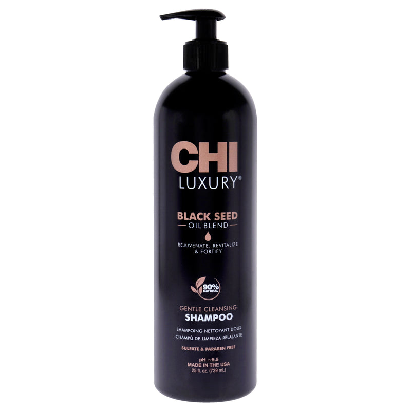 CHI Luxury Black Seed Oil Gentle Cleansing Shampoo by CHI for Unisex - 25 oz Shampoo