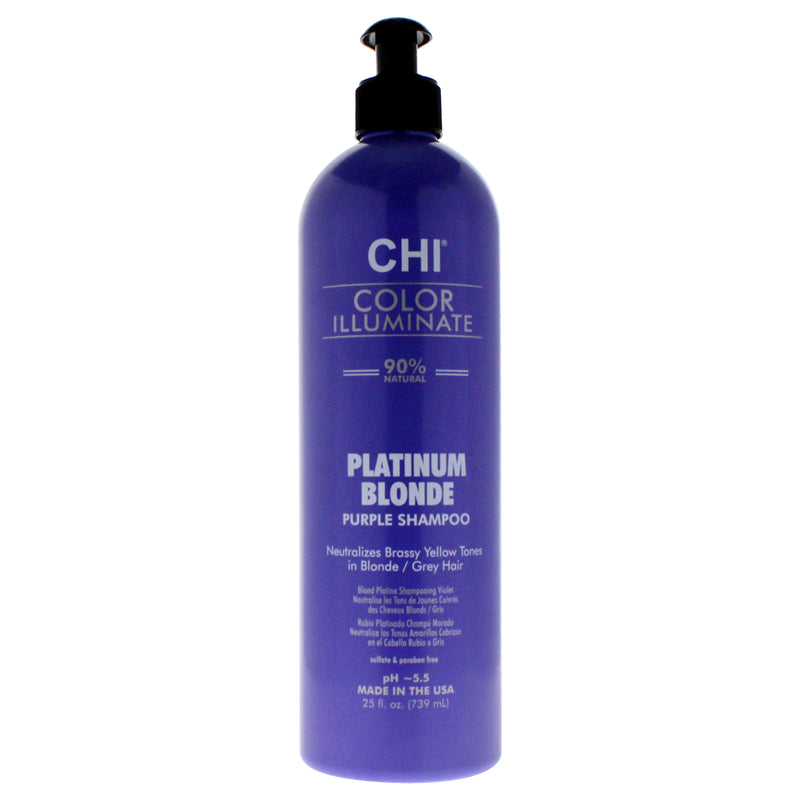 CHI Ionic Color Illuminate Shampoo - Platinum Blonde by CHI for Unisex - 25 oz Shampoo