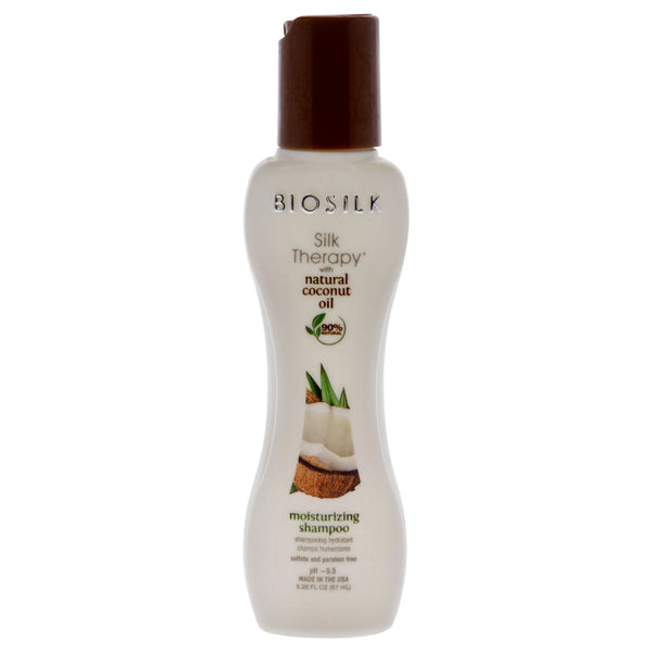 BioSilk Silk Therapy with Natural Coconut Oil Moisturizing Shampoo by Biosilk for Unisex - 2.26 oz Shampoo