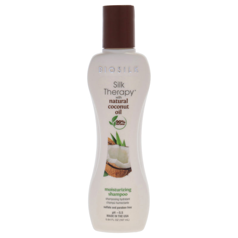 BioSilk Silk Therapy with Natural Coconut Oil Moisturizing Shampoo by Biosilk for Unisex - 5.64 oz Shampoo