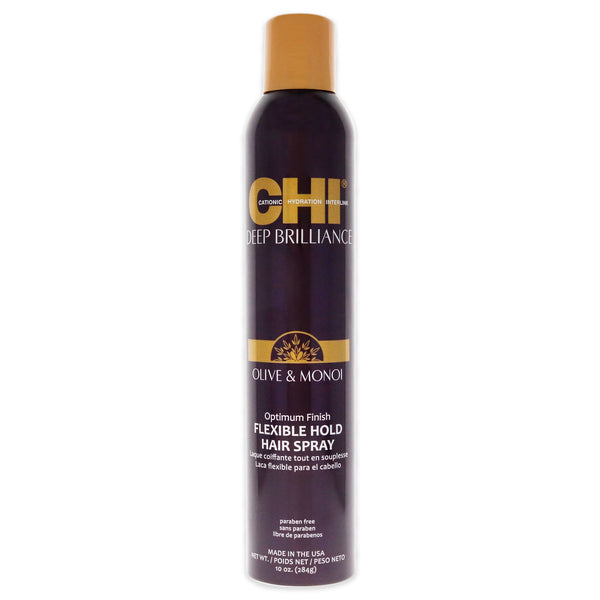 CHI Deep Brilliance Optimum Flexible Hold Hair Spray by CHI for Unisex - 10 oz Hair Spray