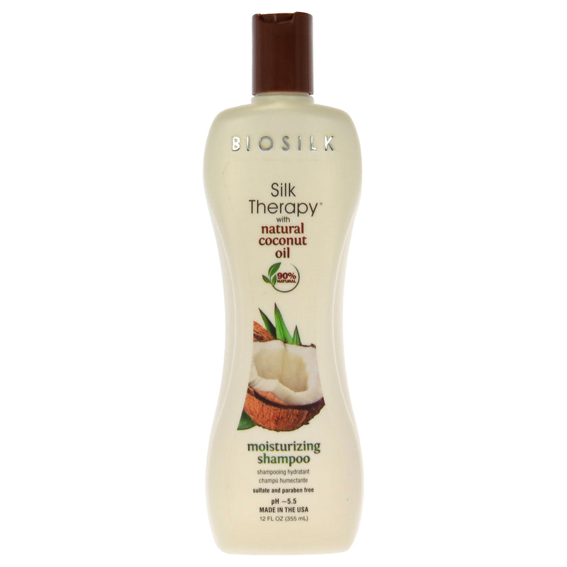 BioSilk Silk Therapy with Organic Coconut Oil Moisturizing Shampoo by Biosilk for Unisex - 12 oz Shampoo