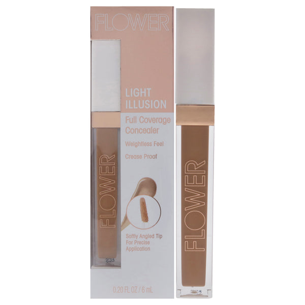 Flower Beauty Light Illusion Full Coverage Concealer - D2-3 Deep by Flower Beauty for Women - 0.20 oz Concealer