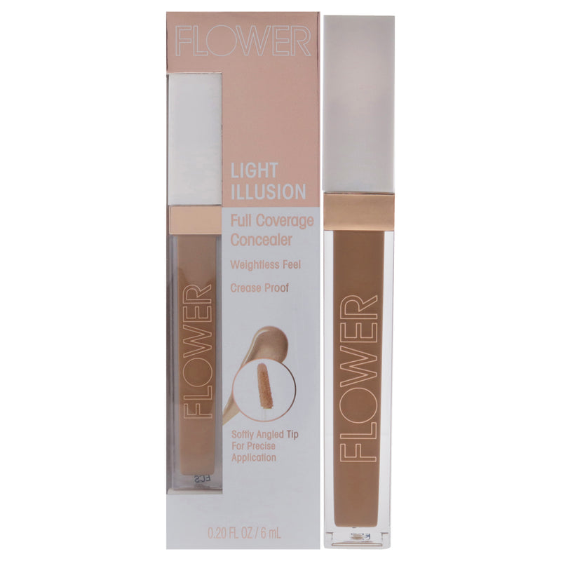 Flower Beauty Light Illusion Full Coverage Concealer - D2-3 Deep by Flower Beauty for Women - 0.20 oz Concealer