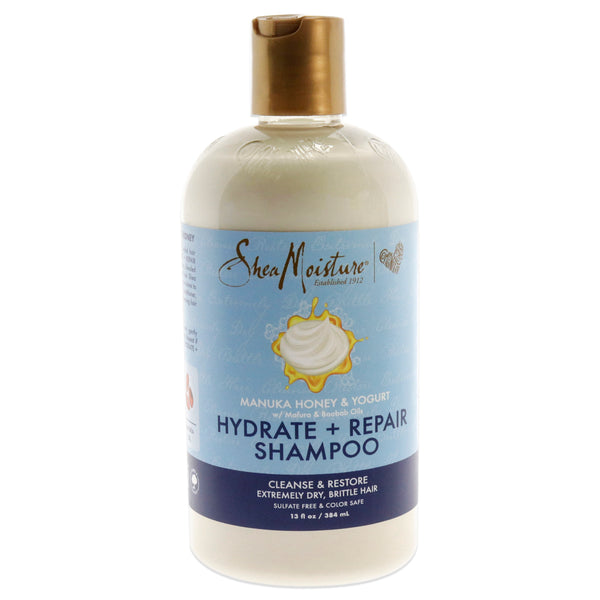 Shea Moisture Manuka Honey and Yogurt Hydrate Plus Repair Shampoo by Shea Moisture for Unisex - 13 oz Shampoo