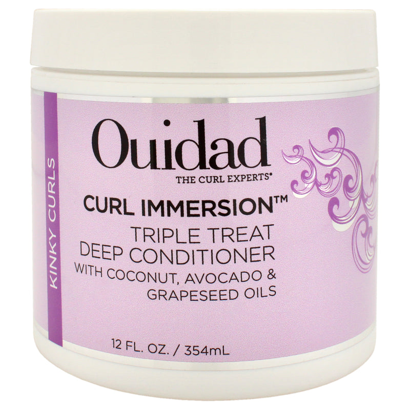 Ouidad Curl Immersion Triple Treat Deep Conditioner by Ouidad for Unisex - 12 oz Conditioner