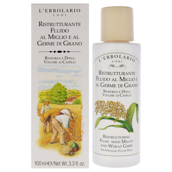 LErbolario Restructuring Fluid - Millet and Wheat Germ by LErbolario for Unisex - 3.3 oz Fluid