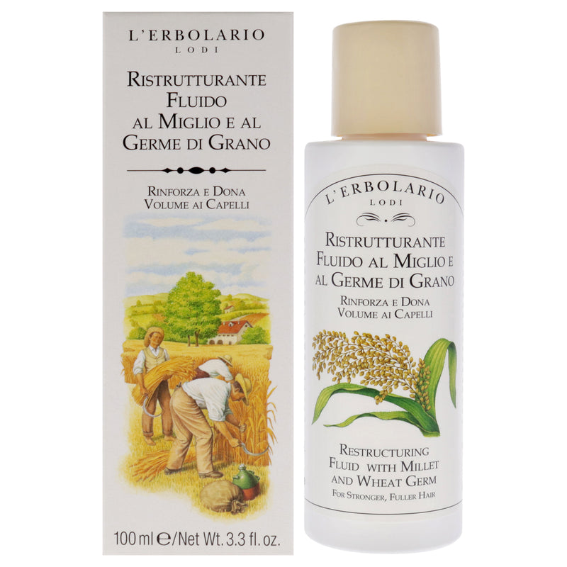 LErbolario Restructuring Fluid - Millet and Wheat Germ by LErbolario for Unisex - 3.3 oz Fluid