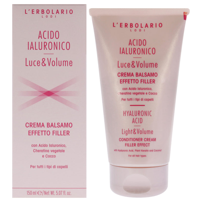LErbolario Hyaluronic Acid Light and Volume Conditioner Cream by LErbolario for Unisex - 5.07 oz Conditioner