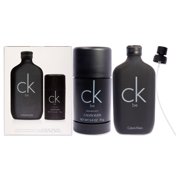 Calvin Klein CK Be by Calvin Klein for Unisex - 2 Pc Gift Set 6.7oz EDT Spray, 2.6oz Deodorant Stick
