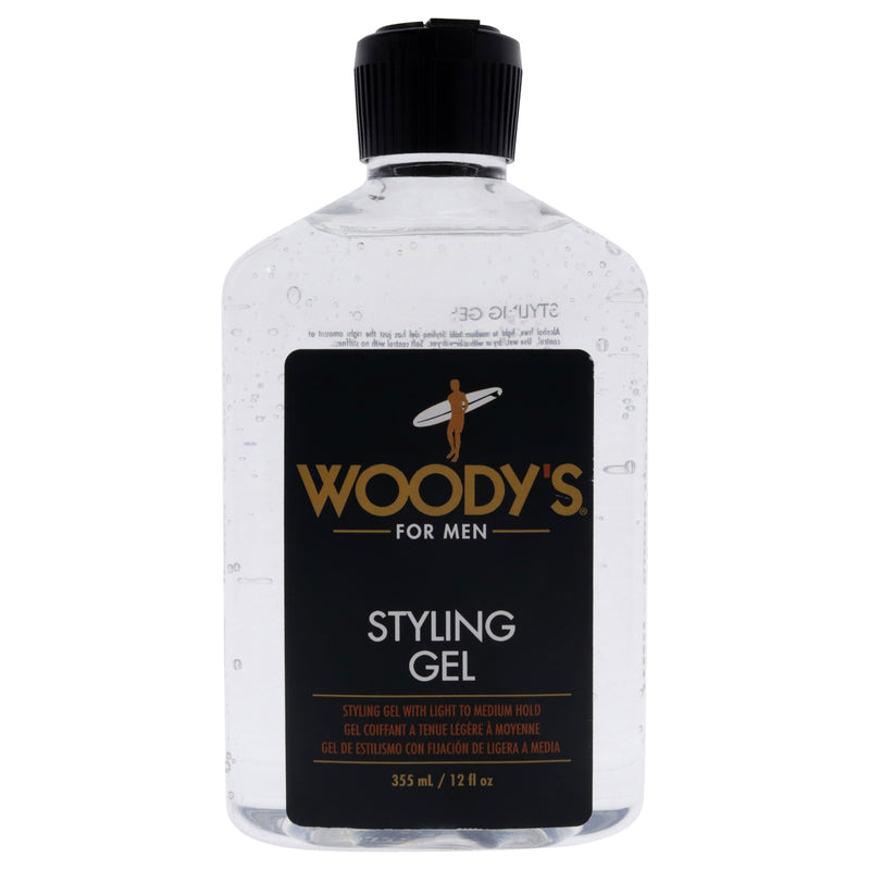 Woodys Styling Gel by Woodys for Men - 12 oz Gel