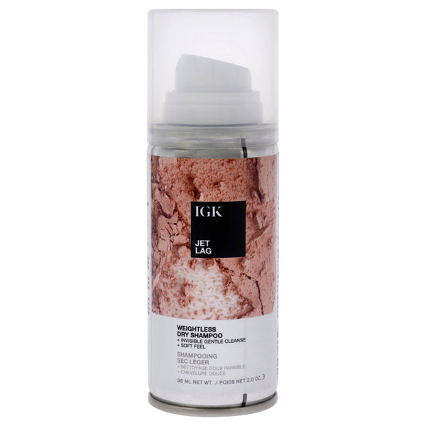 IGK Jet Lag Weightless Dry Shampoo by IGK for Unisex - 2 oz Dry Shampoo