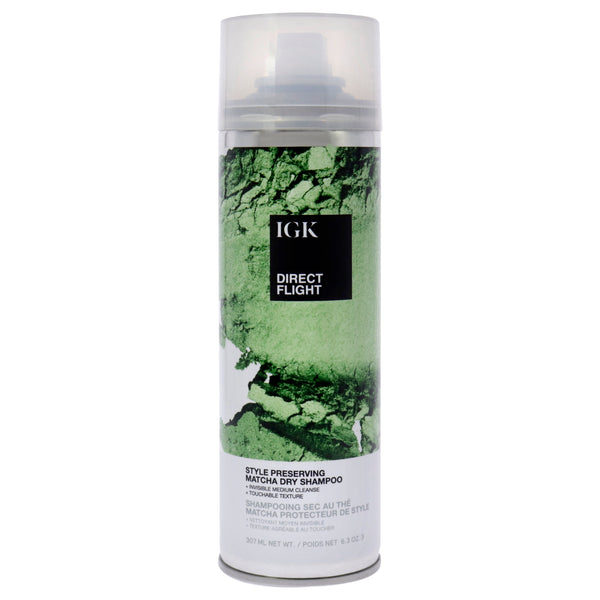IGK Direct Flight Matcha Dry Shampoo by IGK for Unisex - 6.3 oz Dry Shampo