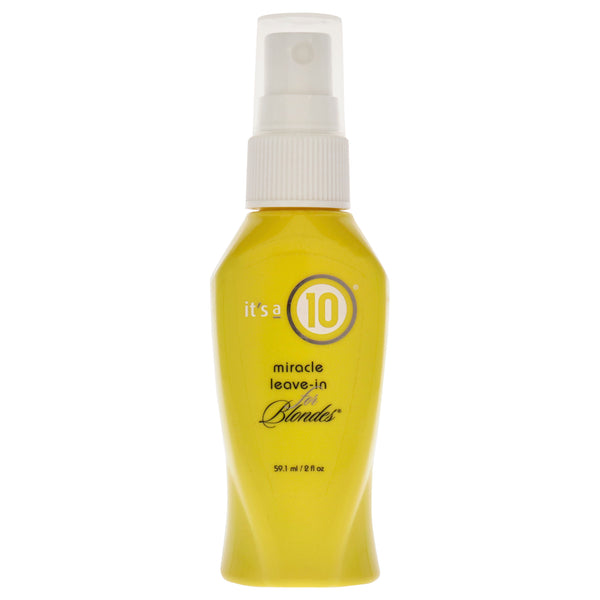 It's A 10 Miracle Leave-In for Blondes by Its A 10 for Unisex - 2 oz Treatment